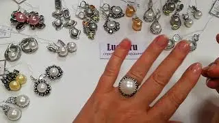 Майорка и жемчуг.Серебряные украшения. Завод Вега, Циркон, Невский, Gem Silver.