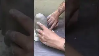 Haciendo fantasma con arcilla 👻 #pottery #ceramic #art #arcilla #ceramica #artwork #arte #cer&acirc;mica