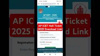 AP ICET Hall Ticket Download 2025 | How to Download AP ICET Hall Ticket 2025 #apicet #hallticket