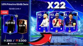 65 BİN CEVHER HARCADIM! 22 TANE UCL PAKETİ A&Ccedil;TIM -- FC Mobile 26