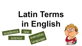 Latin Terms