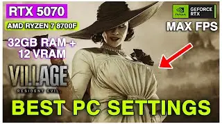 RTX 5070 | Ryzen 7 8700F | RE8 Village Benchmark &ndash; High Settings Performance!