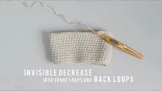 Invisible Decrease through front (flo) and back loops (blo) - lalylala amigurumi crochet tutorial