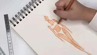 How to color a skin- fashion illustration | طريقة تلوين 