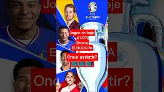 Onde assistir aos jogos da Eurocopa de hoje #shorts #euro
