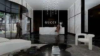 Inside Gucci's Sustainable Headquarters: Reception Area Interior Design