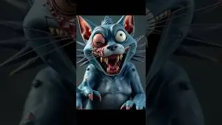 Who&rsquo;s more pitiful?💀 #HorrorRemix #ScaryCartoons #DarkAnimation #AIHorror #CreepyTransformation