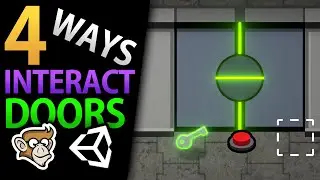4 Ways to Interact with Doors in Unity! (Key, Button, Auto, Pressure)
