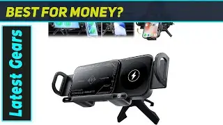 Best Auto-Rotating Phone Holder Fast Wireless Charger! MAROJEIF 2-in-1