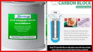 iSpring FC15B High Capacity Activated CTO Carbon Block Filter Replacement Cartridge for Under Sink