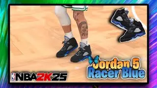 NBA 2K25 Shoe Creator - Air Jordan 5 “Racer Blue”