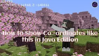How to Show Coordinates in Minecraft Java | Bedrock Style Coordinates Mod Tutorial #minecraft