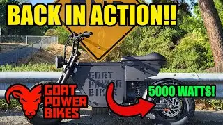 The Mini Goat Is Back In Action - Updated Motor And Controller (5000 watts!)