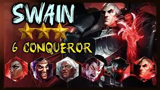3-Star General Swain!!: 6 Conqueror 4 Form Swapper | Teamfight Tactics | Set 13