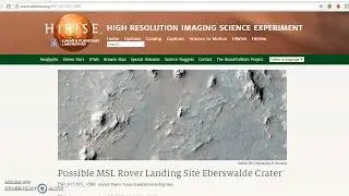 Ames Stereo Pipeline DEM Generation with HiRISE Tutorial 1/5: collecting image files