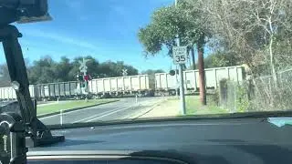 Northbound Union Pacific limestone train at dittmar road in south Austin Texas on 12/31/25