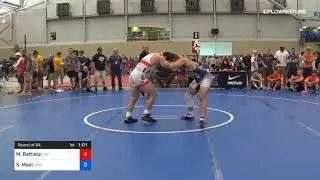86 Kg Round Of 64 Michael Battista Cavalier Wrestling Club Vs Shane Mast Kent State
