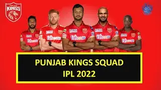 Punjab Kings 2022 Squad | IPL PBKS Final Squad |  Players List
