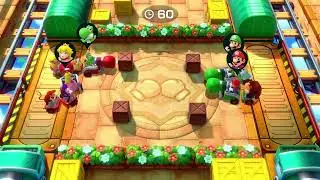 Yoshi and peach vs mario and luigi