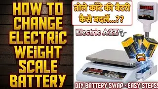 Electric Weight Scale Battery Replacement | Electric A2Z🔌
