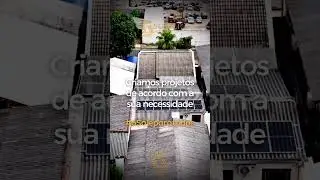 Voando alto com o drone para mostrar a instala&ccedil;&atilde;o de um sistema fotovoltaico em Foz #osol&eacute;paratodos