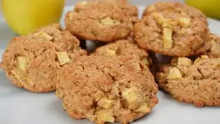Healthy Apple Cinnamon Oatmeal Cookies | Soft, Chewy, and Delicious! 🍎🍪