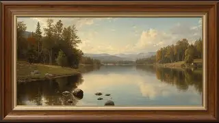 Golden Autumn Lake 4K — Classical Reflections for Elegant Living