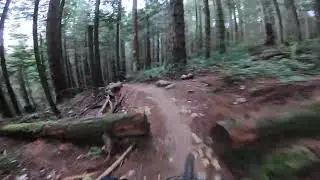 Lower Expresso Mt Fromme, Jan 1 2024 on a hardtail