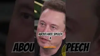 Elon musk, about hate speech on X #elonmusk #motivation #inspirational #elonmuskmotivation