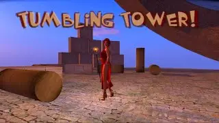 Tumbling Tower! Mira performs a demolition test on a high tower to observe the physics of her world