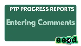 Progress Report Comments