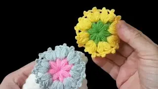 Beautiful😍 Flower Design/Woolen Flower🌺Flower For beginners step by step#crochet #placemat #doily 