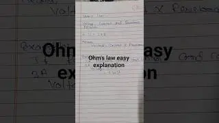 ohm's law  #ohmslaw #physicswallah #physics #engineers #engineering #electricalindia #science