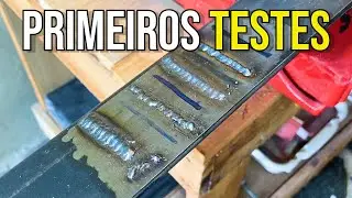 PRIMEIROS TESTES COM A BOXER MIG160 FLEX | Solda MIG (Iniciante)