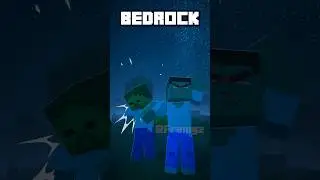 Java vs Bedrock Combat 🗿| Minecraft Animation