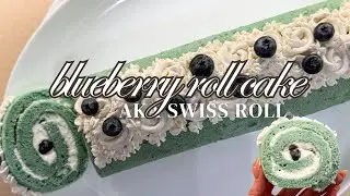 How to make a Blueberry Roll Cake (Aka Swiss Roll)