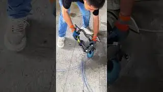 Electricity cable drawing and cable trough opening technology #foryou#electrician #electrical