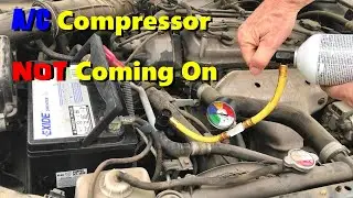 A/C Compressor Clutch Not Working  *Add Refrigerant and Get it Working Again-- HONDA