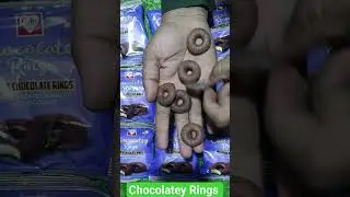Chocolatey Rings Review 🍫 | Sweet & Crispy Ring Snack for All Ages #shorts #viral #asmr
