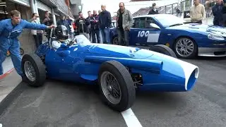Maserati 250F Piccolo F1 Starting and Warming-up Pure Sound.