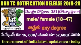 RRB TC recruitment 2019|| SMS star