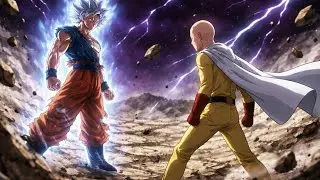 Goku vs Saitama 🔥☠️ fight animation who will win 👀?