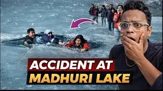 Frozen Lake Breaks Suddenly 😱 | Madhuri Lake Accident, Tawang