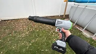 FONXLIT Snow Whiz, 21V 2pcs Handheld Leaf Blower Cordless 4.0Ah-Compact Turbo Blower