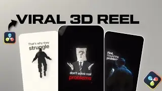 How to Edit Viral 3D Instagram Reel in Davinci Resolve | Beginner's Tutorial