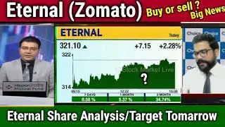 Eternal Share news today,Expert Analysis,Buy or Sell ?,Eternal target tomarrow/zomato share news