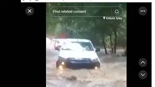 flash flood in turkey underwater