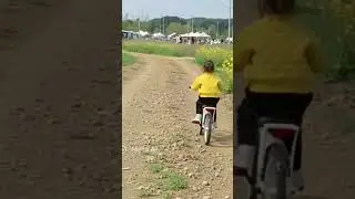 2.6  year old girl first bycycle ride #toddlers #cycling #babygirl #shorts #viral #ytshorts