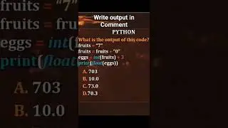what is the output of this python program 