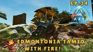 ASA ~ Ep.34 🔥 Taming the Edmontonia at Last! 🦖 | Gigantophis Breeding Prep & Base Progress 🏡